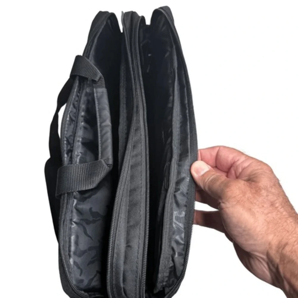 Solo New York Men's GRV330-4 Notch Laptop Detachable Strap Briefcase‎ Black